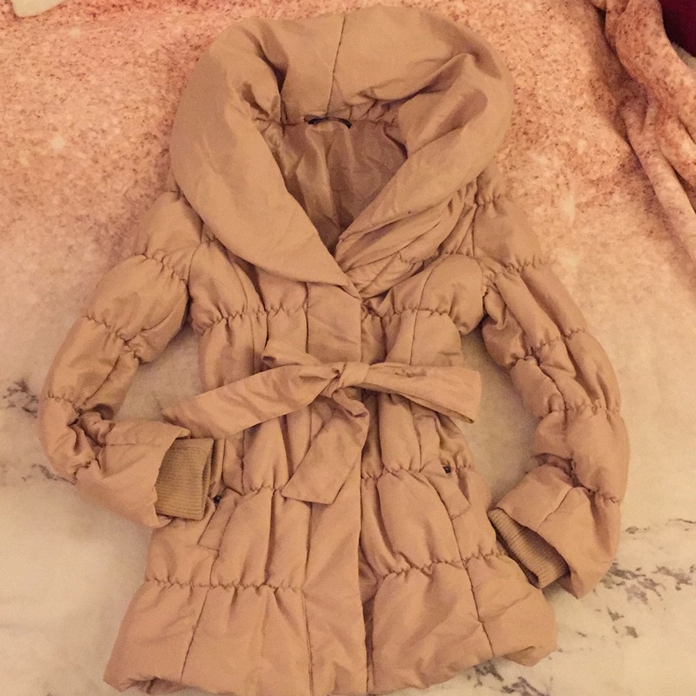 Japanese edgy collar puffer jacket